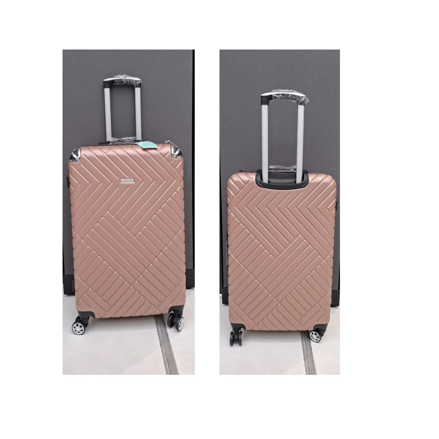 HardShell Suitcase 8 Wheel 360° Spinner ABS Luggage Trolley Bag Cabin to XLarge