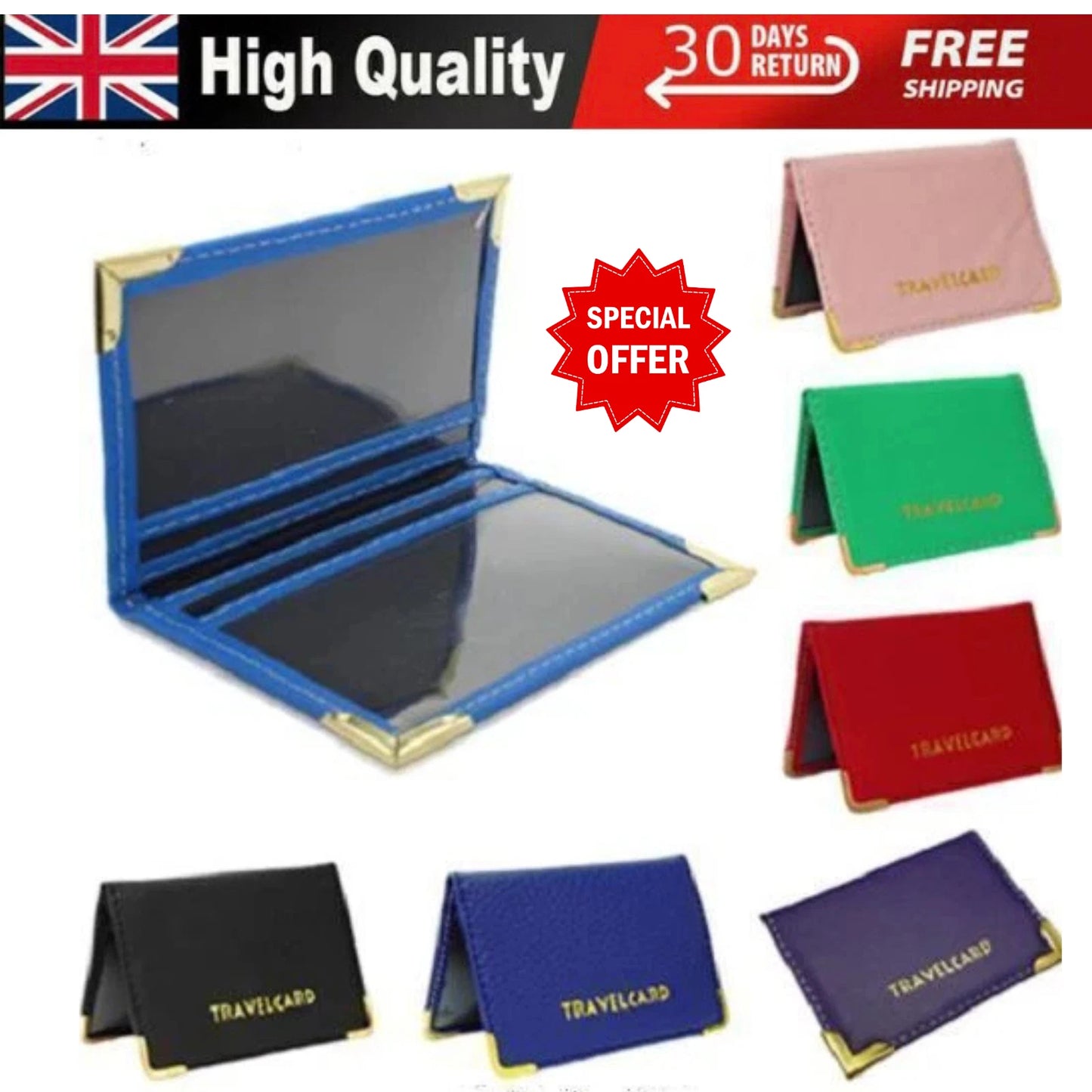 GENUINE OYSTER TRAVEL CARD BUS PASS RAIL CARD HOLDER WALLET COVER CASE UK SELLER UK STOCK