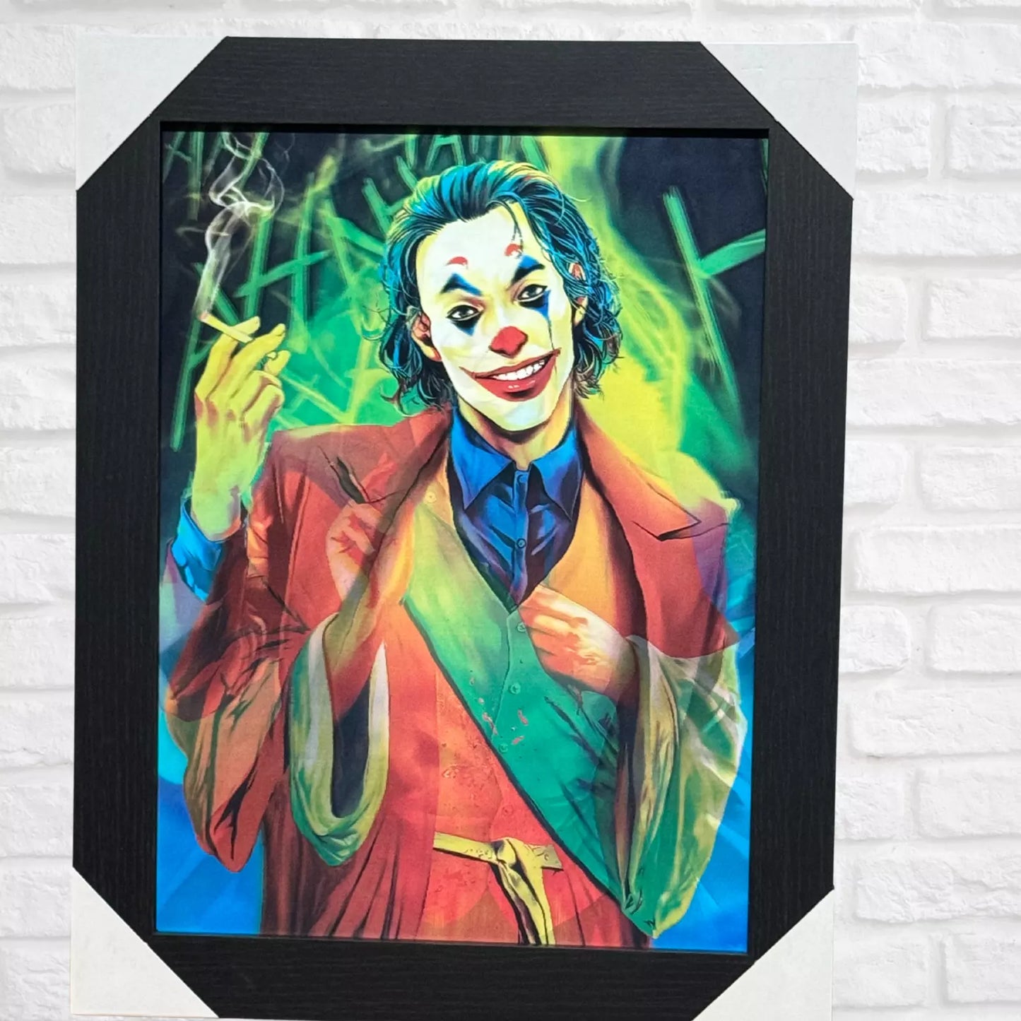 JOKER 3D FRAMED PICTURE - 3 ICONIC IMAGES IN 1 FRAME - COMIC VILLAIN ART PIECE UK STOCK