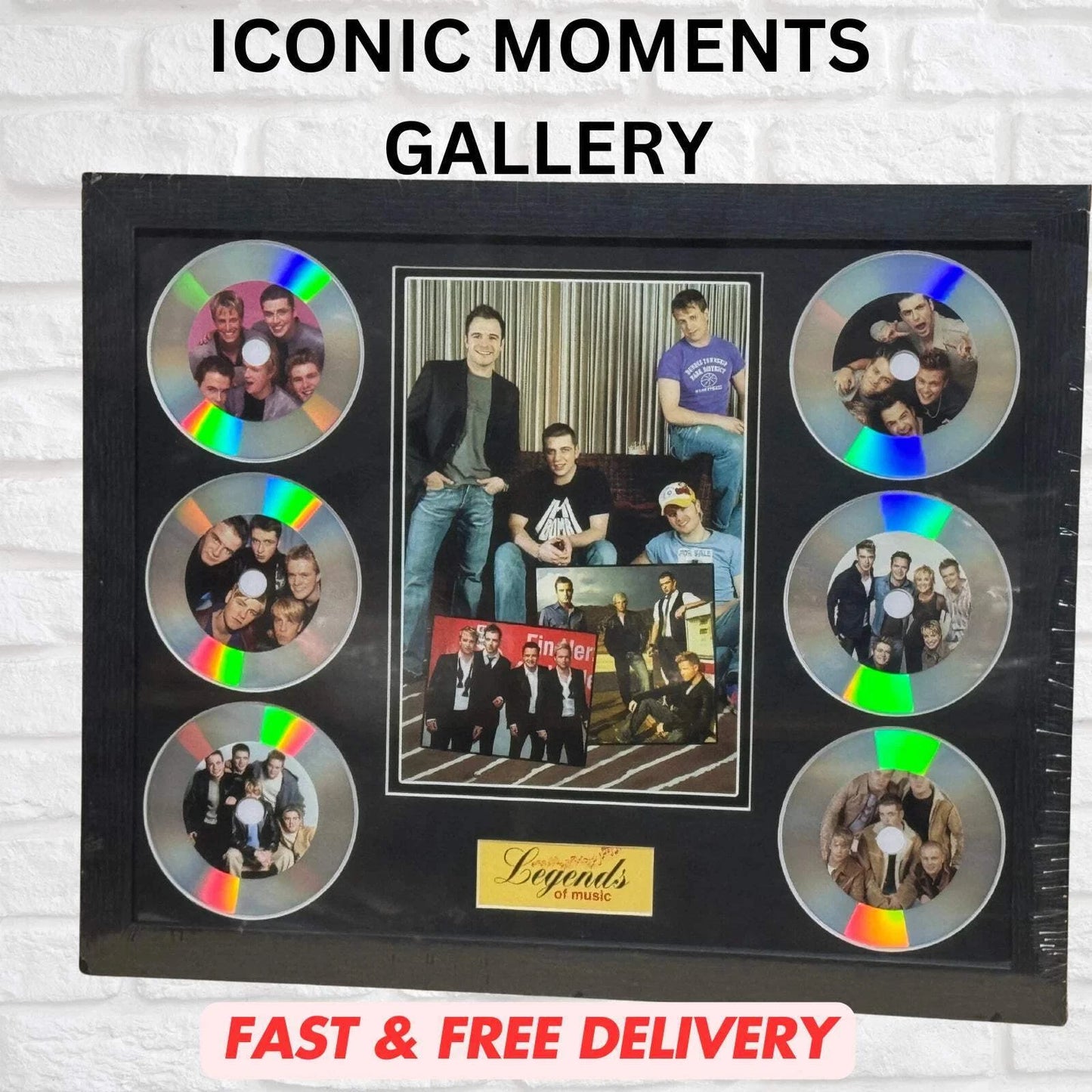 WESTLIFE MEMORABILIA FRAMED PICTURE PRESENTATION DISC SET LEGENDS OF MUSIC UK STOCK