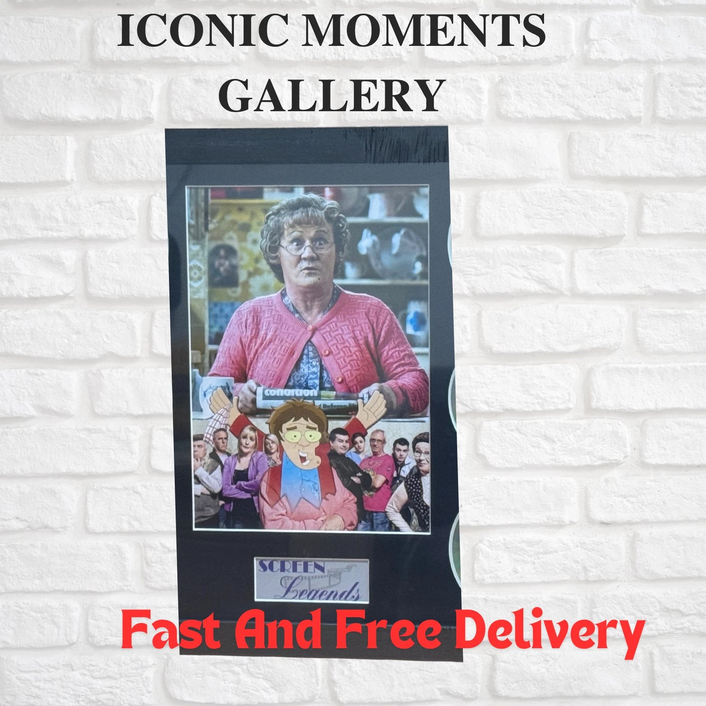 MRS BROWN’S BOYS FRAMED MEMORABILIA PICTURE DISC SET SCREEN LEGENDS TV COMEDY UK STCOK
