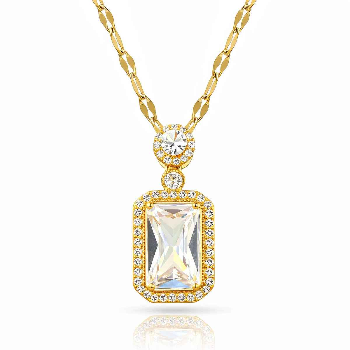 18K GOLD PLATED TARNISH FREE ANCHOR NECKLACE TITANIUM STEEL WATERPROOF LADIES UK