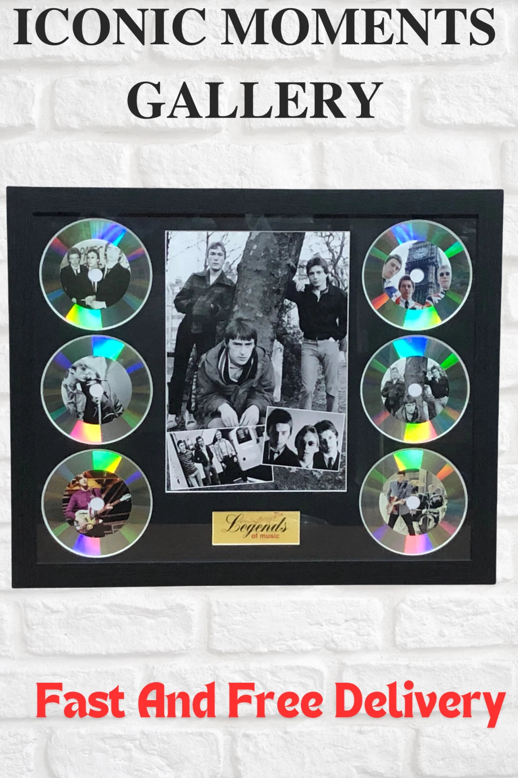 THE JAM BAND MEMORABILIA FRAMED PICTURE PRESENTATION DISC SET MUSIC LEGENDS UK
