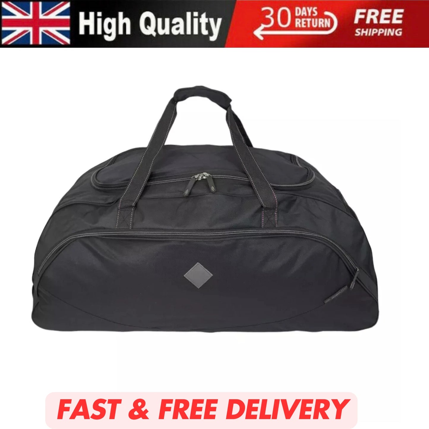 Large 32" Wheeled Holdall Bag Luggage, Easy Roll Wheeled Suitcase Travel Luggage UK STOCK