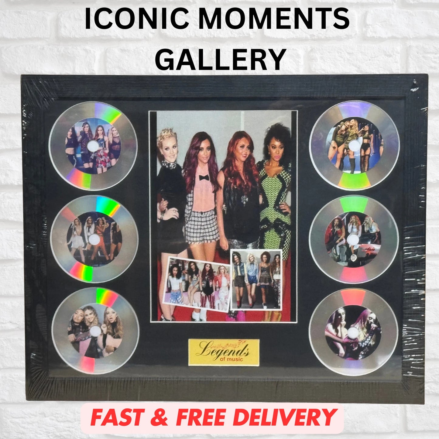 LITTLE MIX MEMORABILIA FRAMED PICTURE PRESENTATION DISC SET LEGENDS OF MUSIC UK STOCK