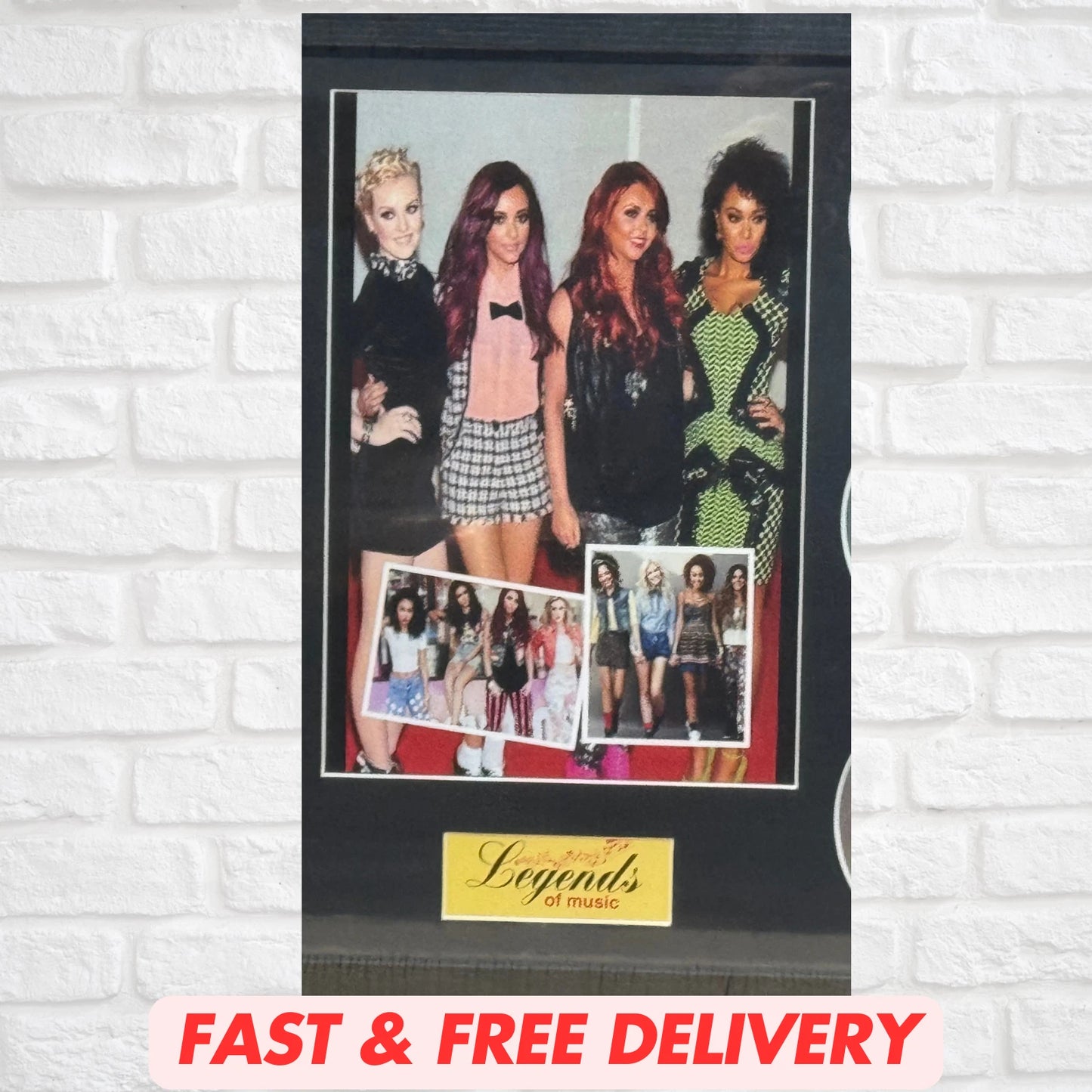 LITTLE MIX MEMORABILIA FRAMED PICTURE PRESENTATION DISC SET LEGENDS OF MUSIC UK STOCK
