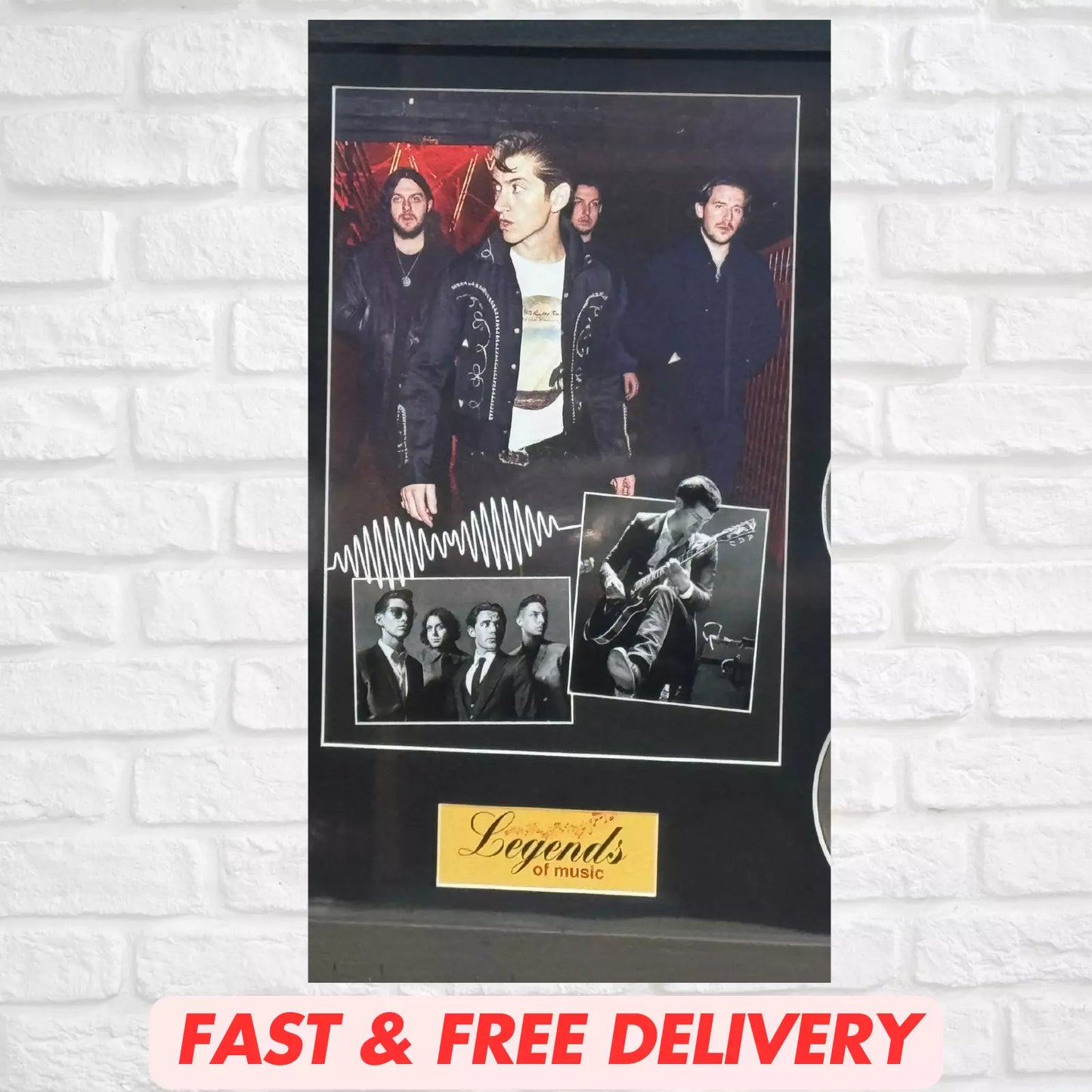 ARCTIC MONKEYS MEMORABILIA FRAMED PICTURE PRESENTATION DISC SET LEGENDS OF MUSIC UK STOCK