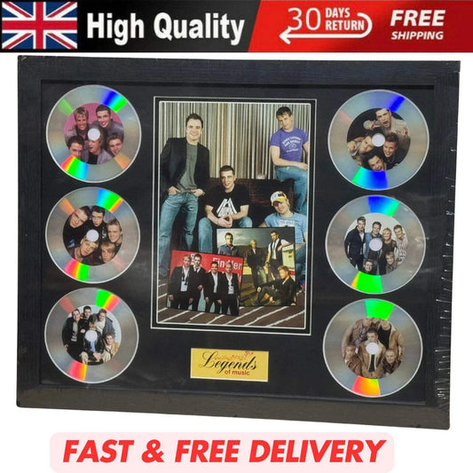 WESTLIFE MEMORABILIA FRAMED PICTURE PRESENTATION DISC SET LEGENDS OF MUSIC UK STOCK