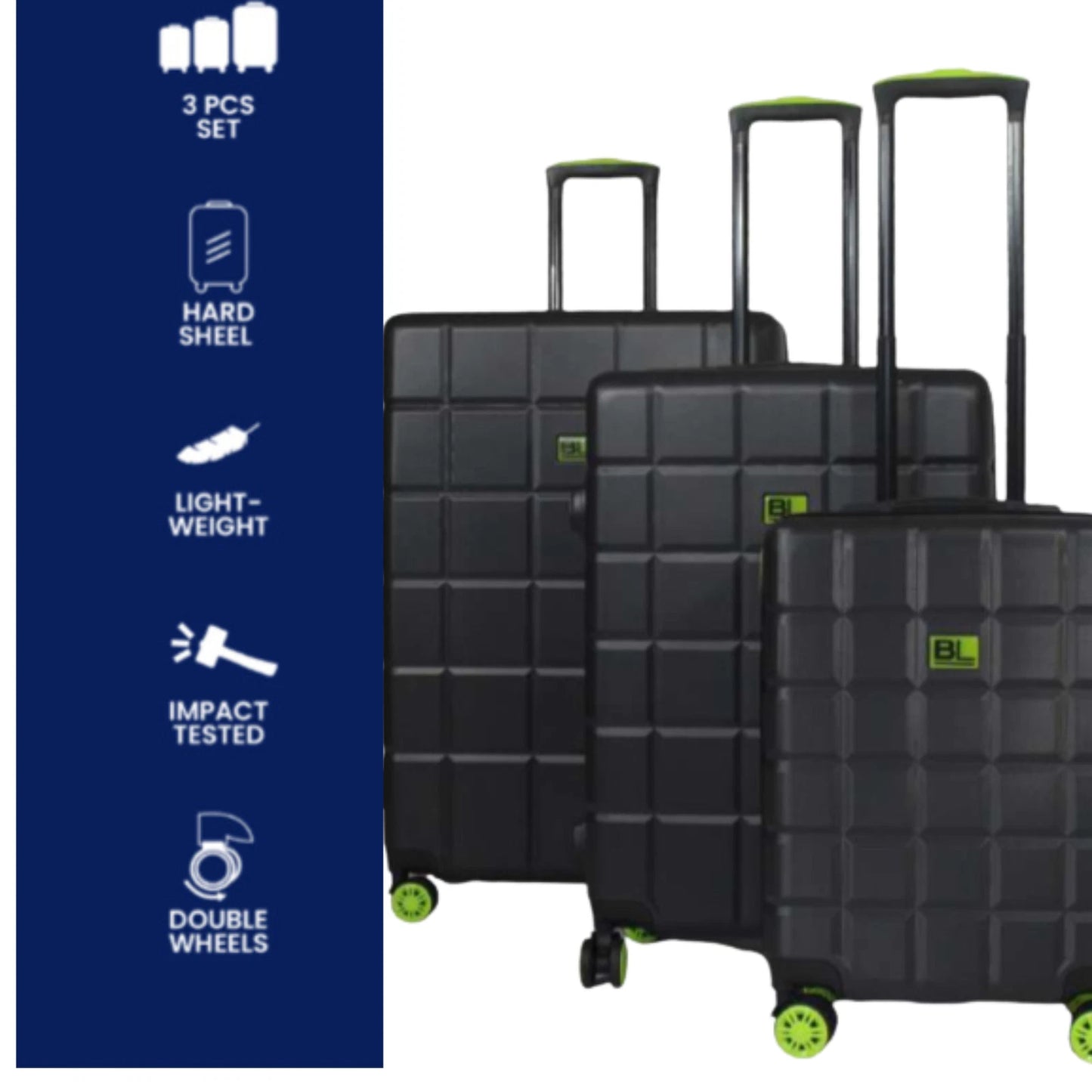 CABIN LARGE LIGHTWEIGHT ABS HARD SHELL SUITCASE 4 WHEEL SPIN TRAVEL LUGGAGE BAG UK STOCK