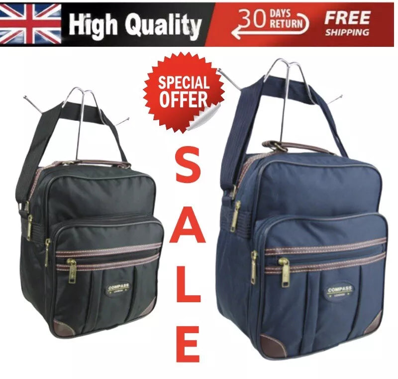 LIGHTWEIGHT HOLDALL GYM TRAVEL SPORTS CABIN SCHOOL WORK SHOULDER MESSENGER BAG UK STOCK