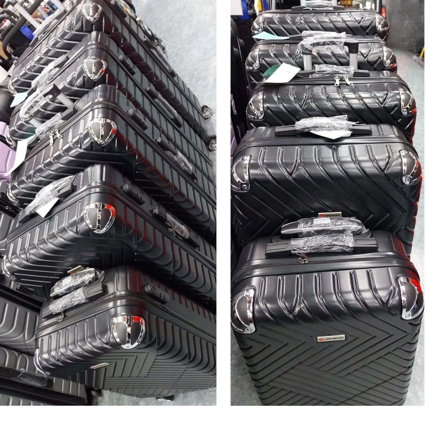 HardShell Suitcase 8 Wheel 360° Spinner ABS Luggage Trolley Bag Cabin to XLarge