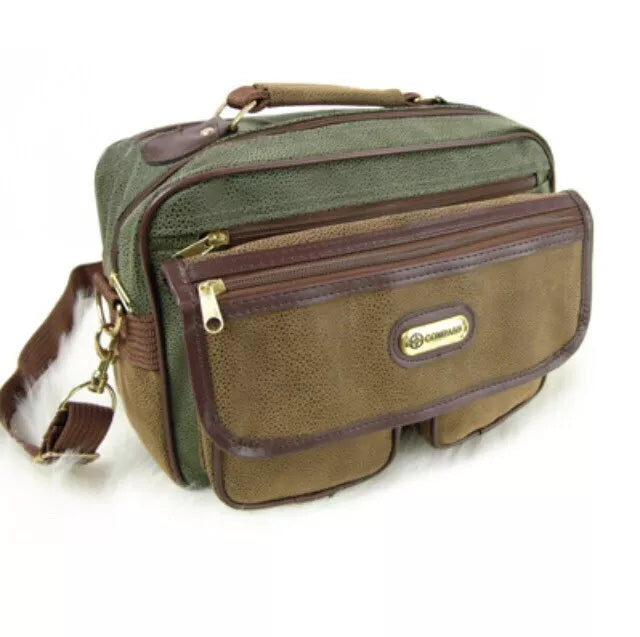 VINTAGE UNISEX LIGHTWEIGHT SUEDE CAMERA BAG GYM CABIN UTILITY WORK HANDY RYANAIR UK STOCK