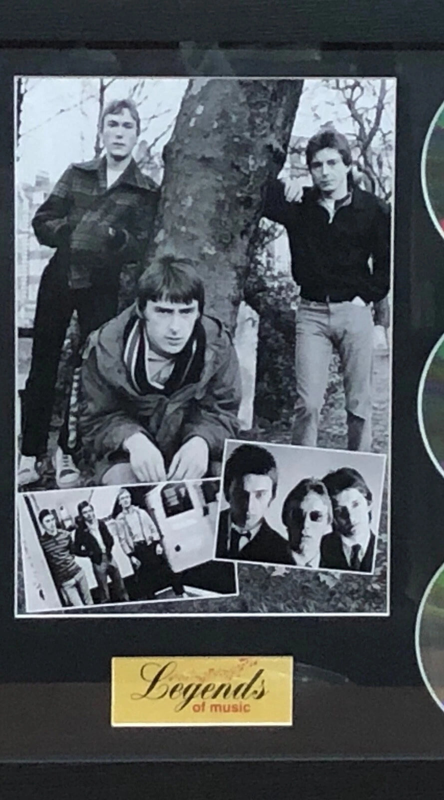 THE JAM BAND MEMORABILIA FRAMED PICTURE PRESENTATION DISC SET MUSIC LEGENDS UK