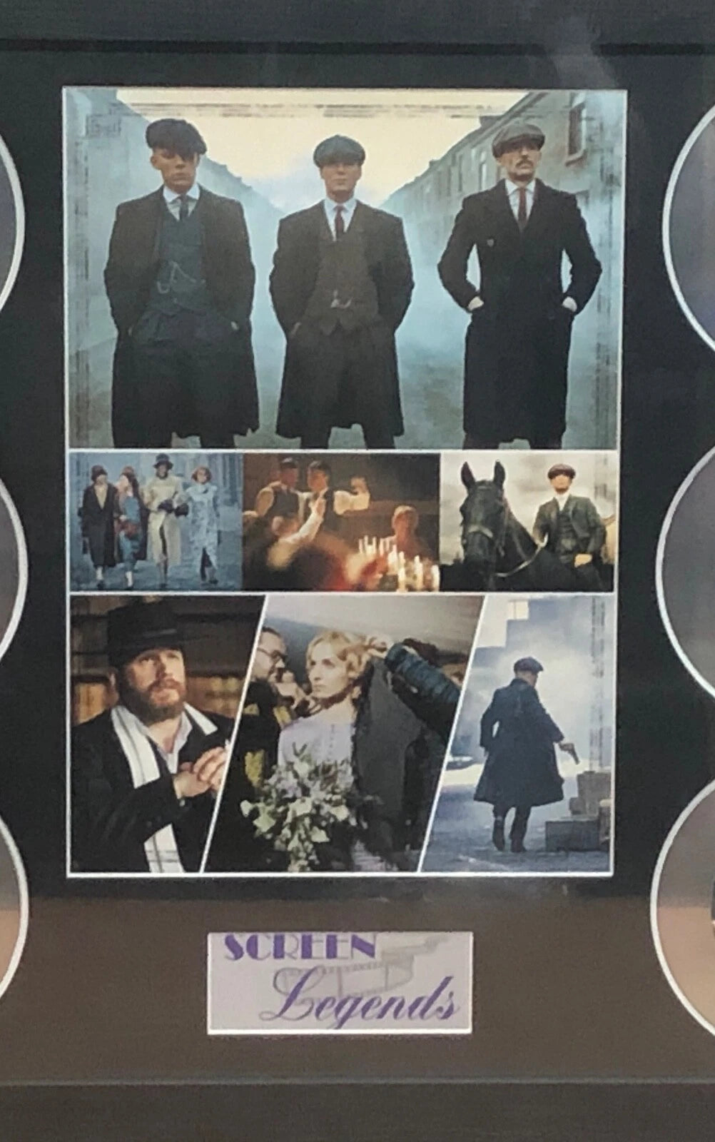 PEAKY BLINDERS MEMORABILIA FRAMED PICTURE PRESENTATION DISC SET SCREEN LEGENDS