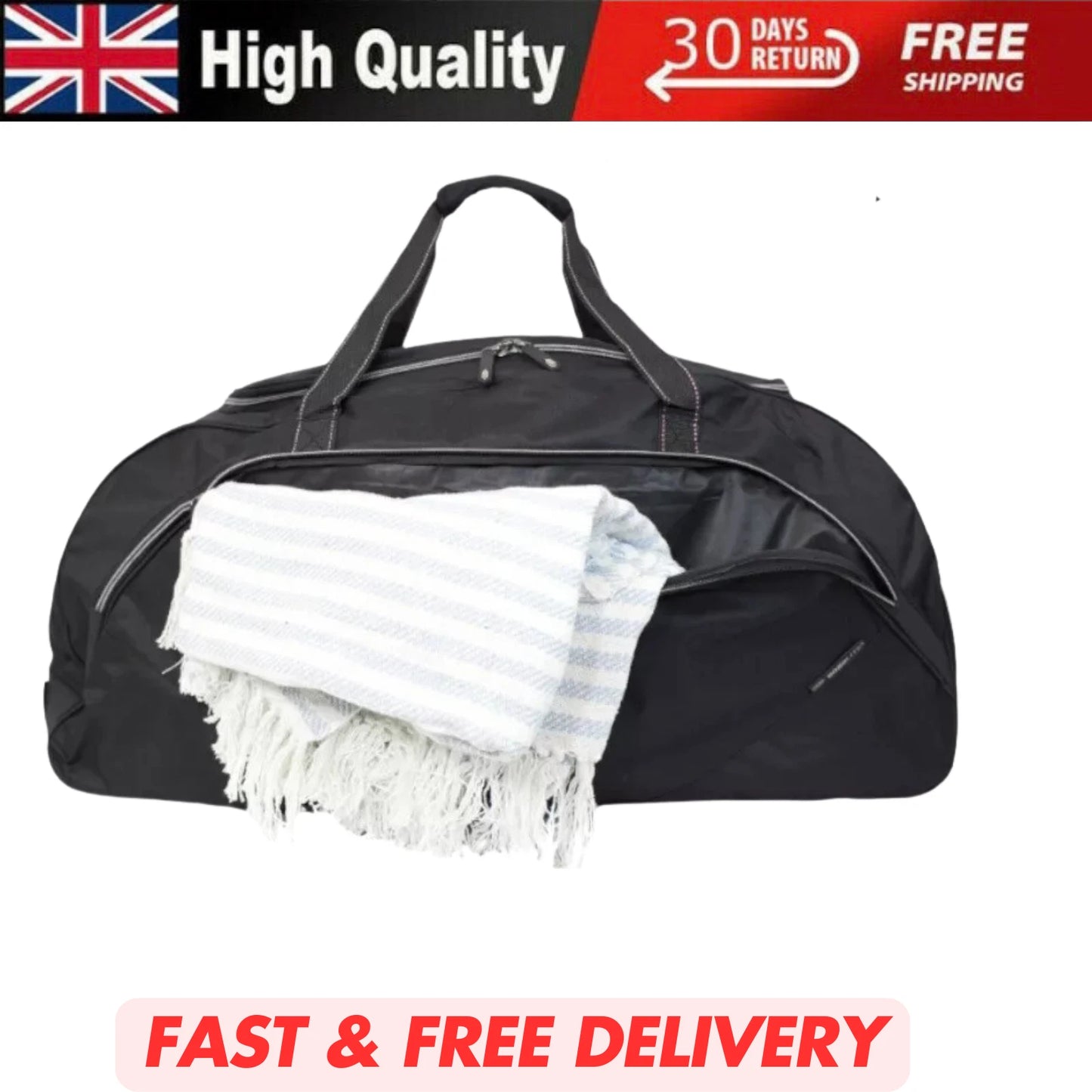 Large 32" Wheeled Holdall Bag Luggage, Easy Roll Wheeled Suitcase Travel Luggage UK STOCK
