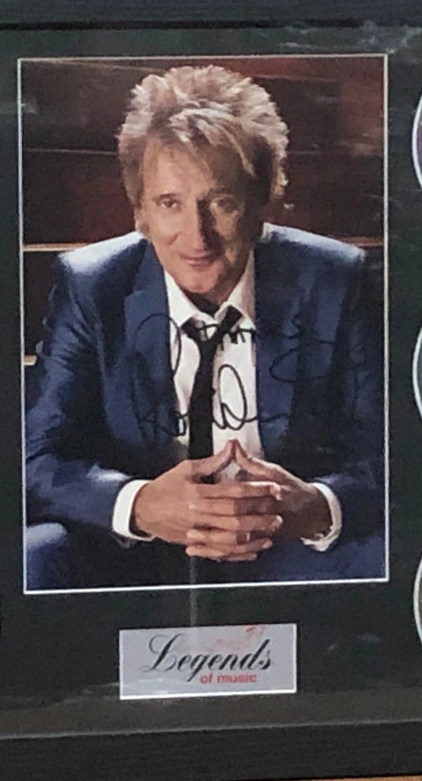 ROD STEWART BAND MEMORABILIA FRAMED PICTURE PRESENTATION DISC SET MUSIC LEGENDS UK STOCK