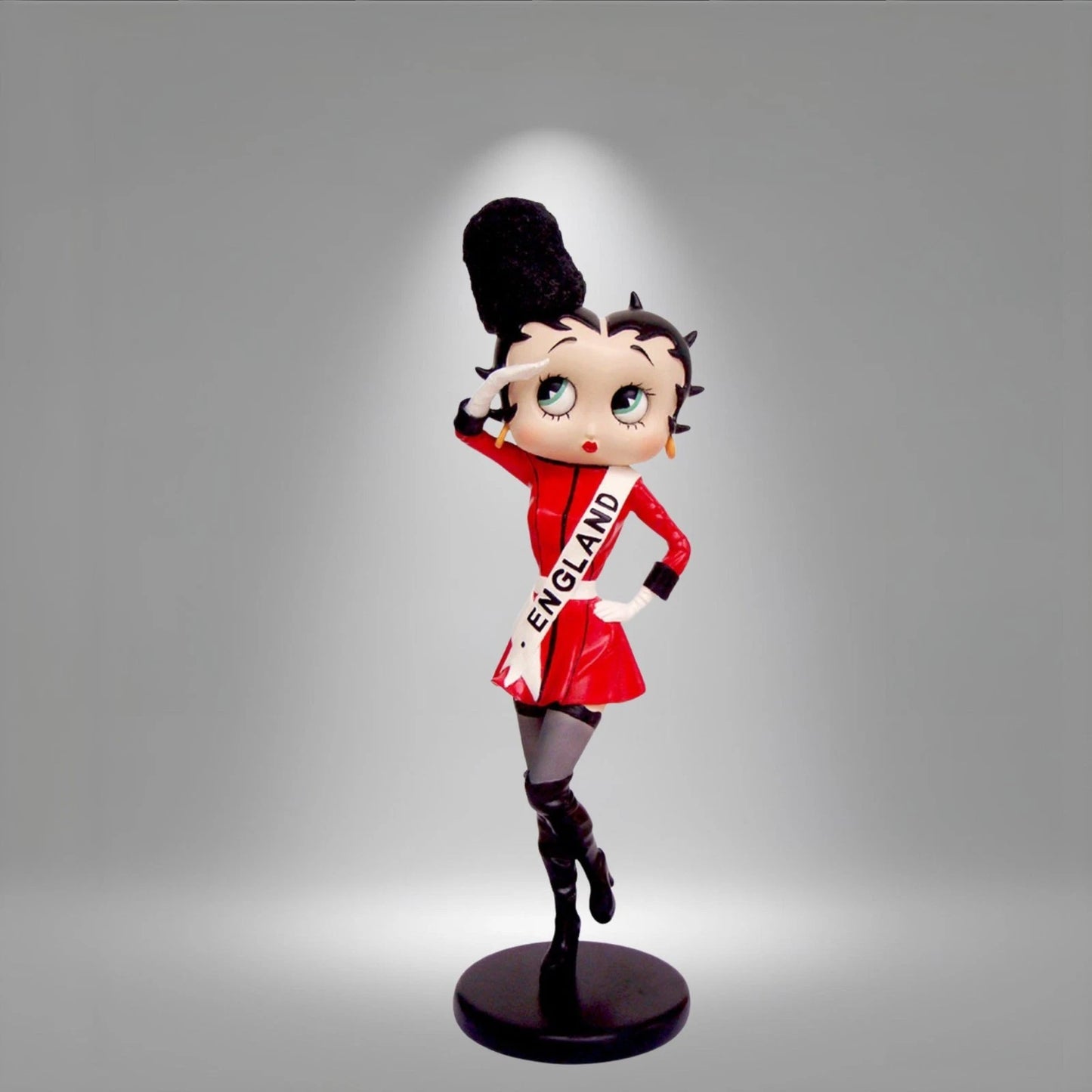 NEW BETTY BOOP ENGLAND COSTUME FIGURINE 33.5CM VINTAGE ORNAMENT GIFT COLLECTIBLE UK STOCK