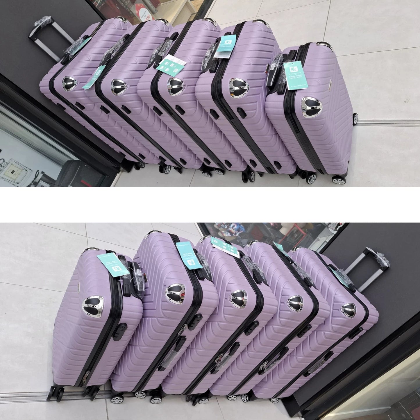 HardShell Suitcase 8 Wheel 360° Spinner ABS Luggage Trolley Bag Cabin to XLarge