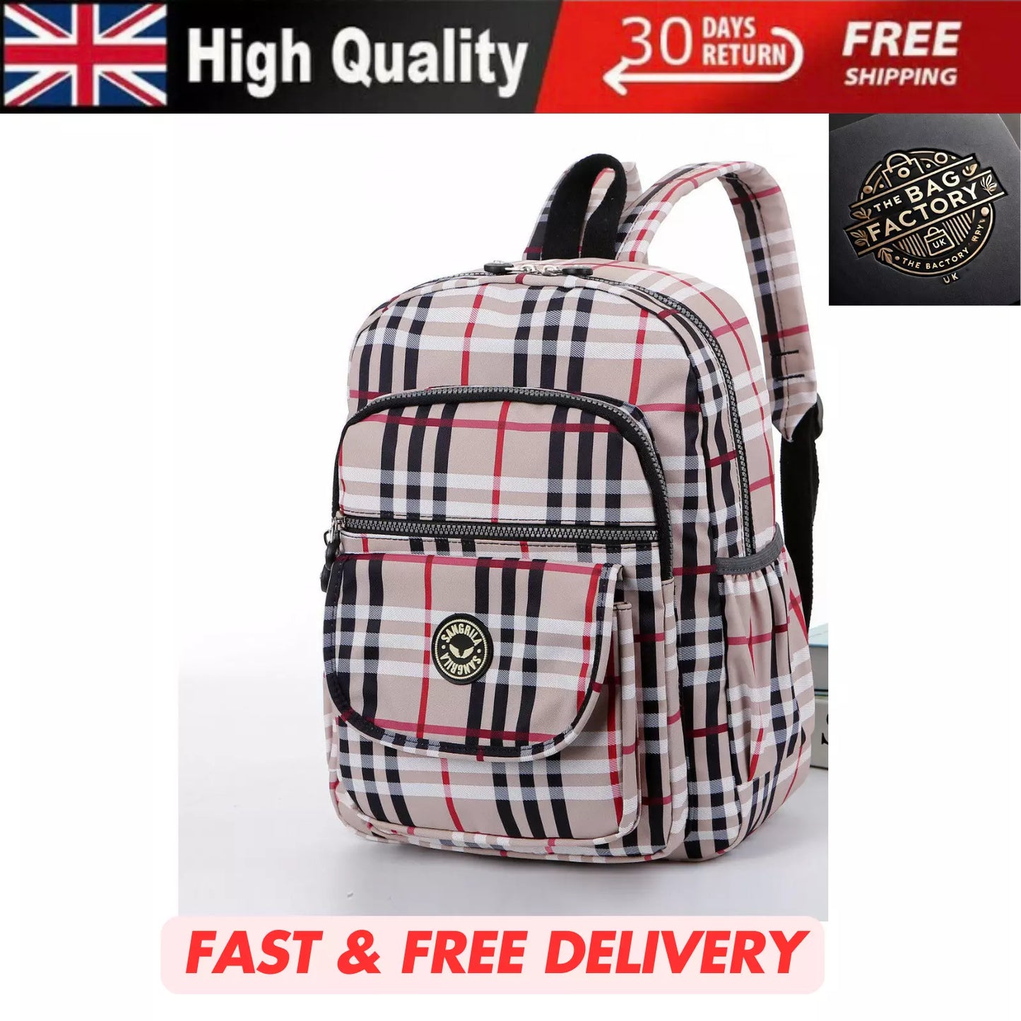 UNISEX BACKPACK GYM TRAVEL SCHOOL WOMEN'S SHOULDER RUCKSACK BAG LIGHTWEIGHT KB