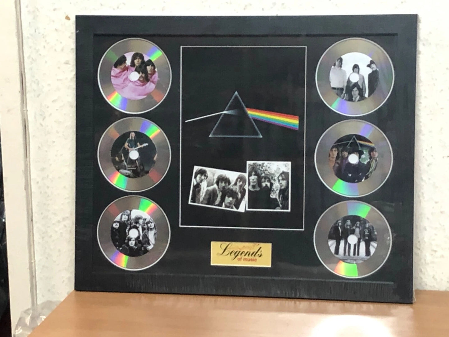 PINK FLOYD MEMORABILIA FRAMED PICTURE PRESENTATION DISCSET LEGENDS OF MUSIC UK STOCK