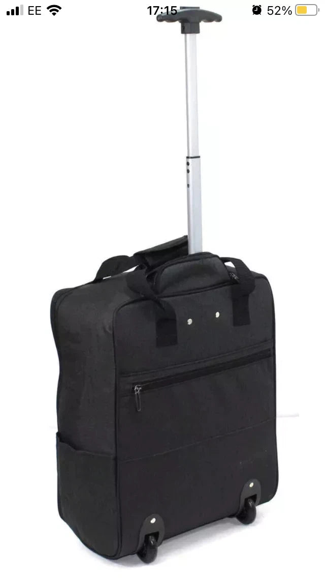 CABIN TROLLEY BAG RYANAIR UNDER SEAT TRAVEL BAG HAND LUGGAGE SUITCASE UK STOCK