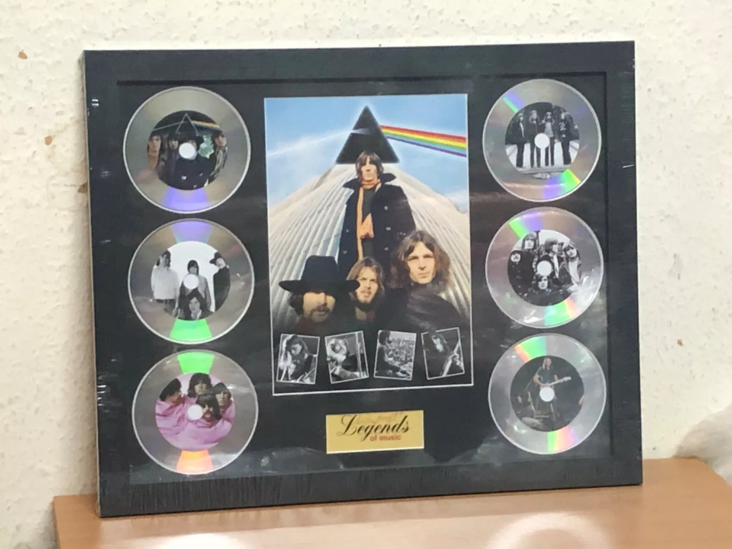 PINK FLOYD MEMORABILIA FRAMED PICTURE PRESENTATION DISCSET LEGENDS OF MUSIC UK STOCK