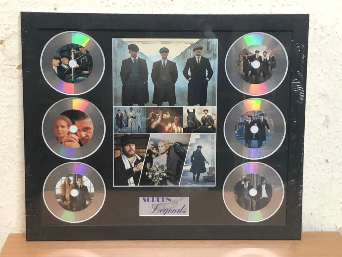 PEAKY BLINDERS MEMORABILIA FRAMED PICTURE PRESENTATION DISC SET SCREEN LEGENDS