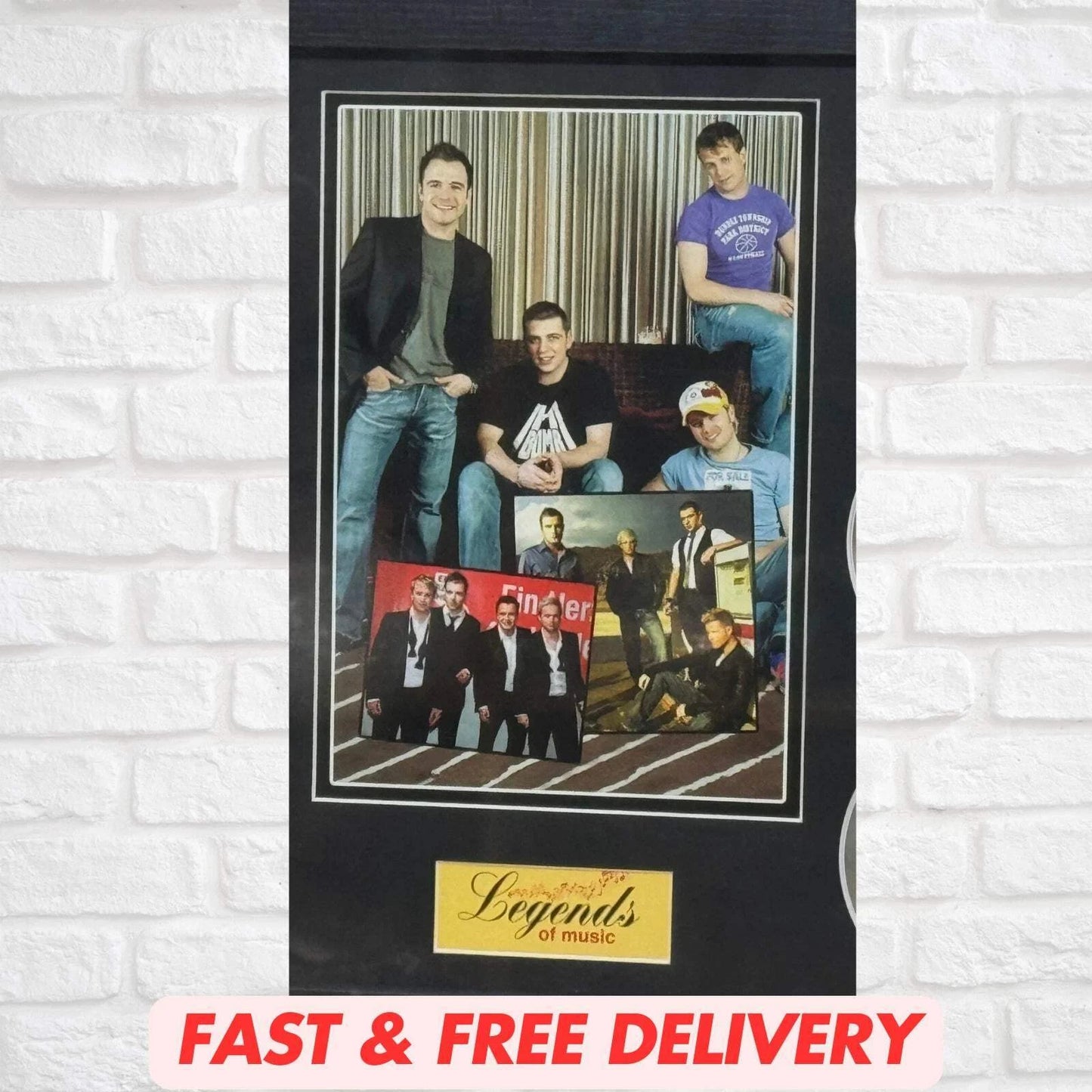 WESTLIFE MEMORABILIA FRAMED PICTURE PRESENTATION DISC SET LEGENDS OF MUSIC UK STOCK