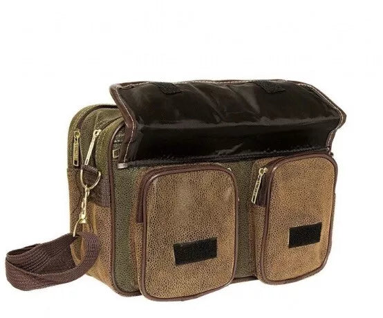 VINTAGE UNISEX LIGHTWEIGHT SUEDE CAMERA BAG GYM CABIN UTILITY WORK HANDY RYANAIR UK STOCK