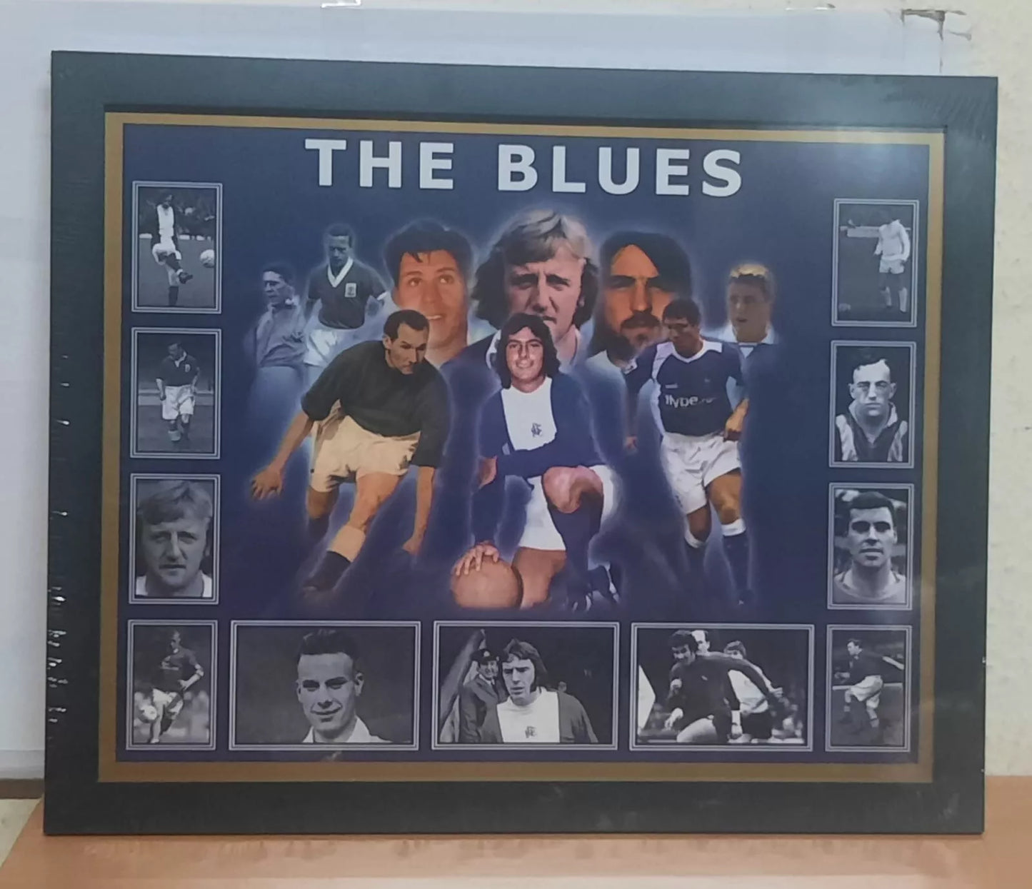 BIRMINGHAM CITY "THE BLUES" LEGENDS FRAMED PICTURE - FOOTBALL TEAM UK STOCK