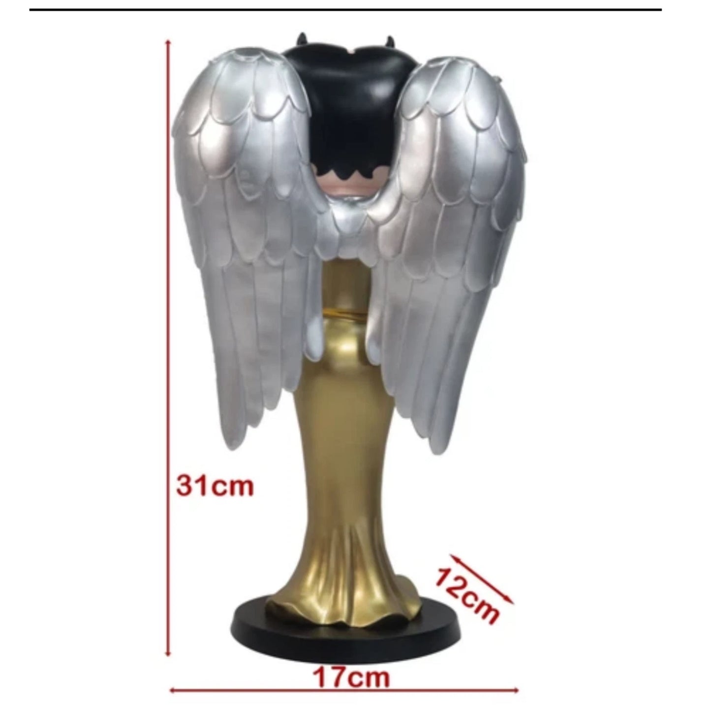 NEW BETTY BOOP ANGEL FIGURINE 31CM COLLECTABLE ORNAMENT WINGS STATUE VINTAGE UK STOCK