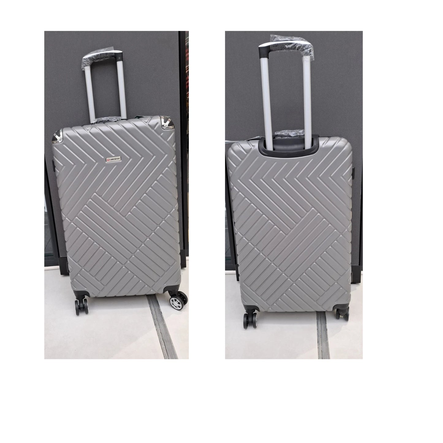 HardShell Suitcase 8 Wheel 360° Spinner ABS Luggage Trolley Bag Cabin to XLarge