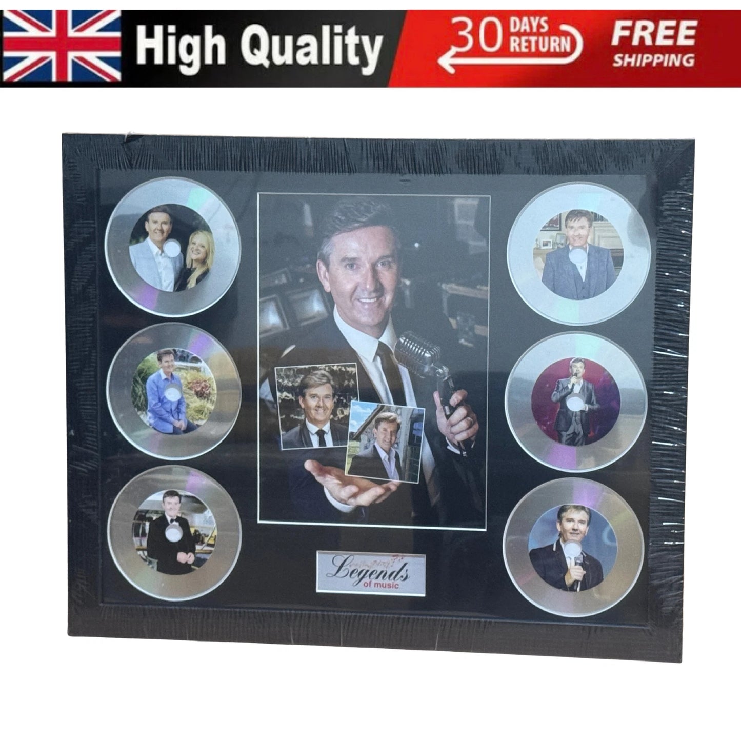 DANIEL O’DONNELL MEMORABILIA FRAMED PICTURE PRESENTATION DISC SET LEGENDS MUSIC UK STOCK