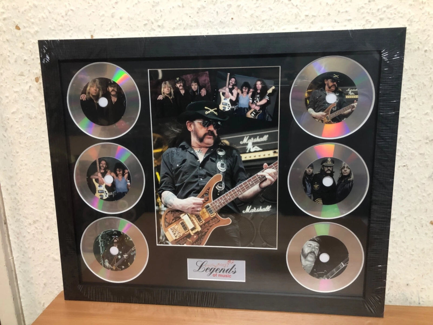 MOTORHEAD MEMORABILIA FRAMED PICTURE PRESENTATION DISC SET LEGENDS OF MUSIC UK STOCK