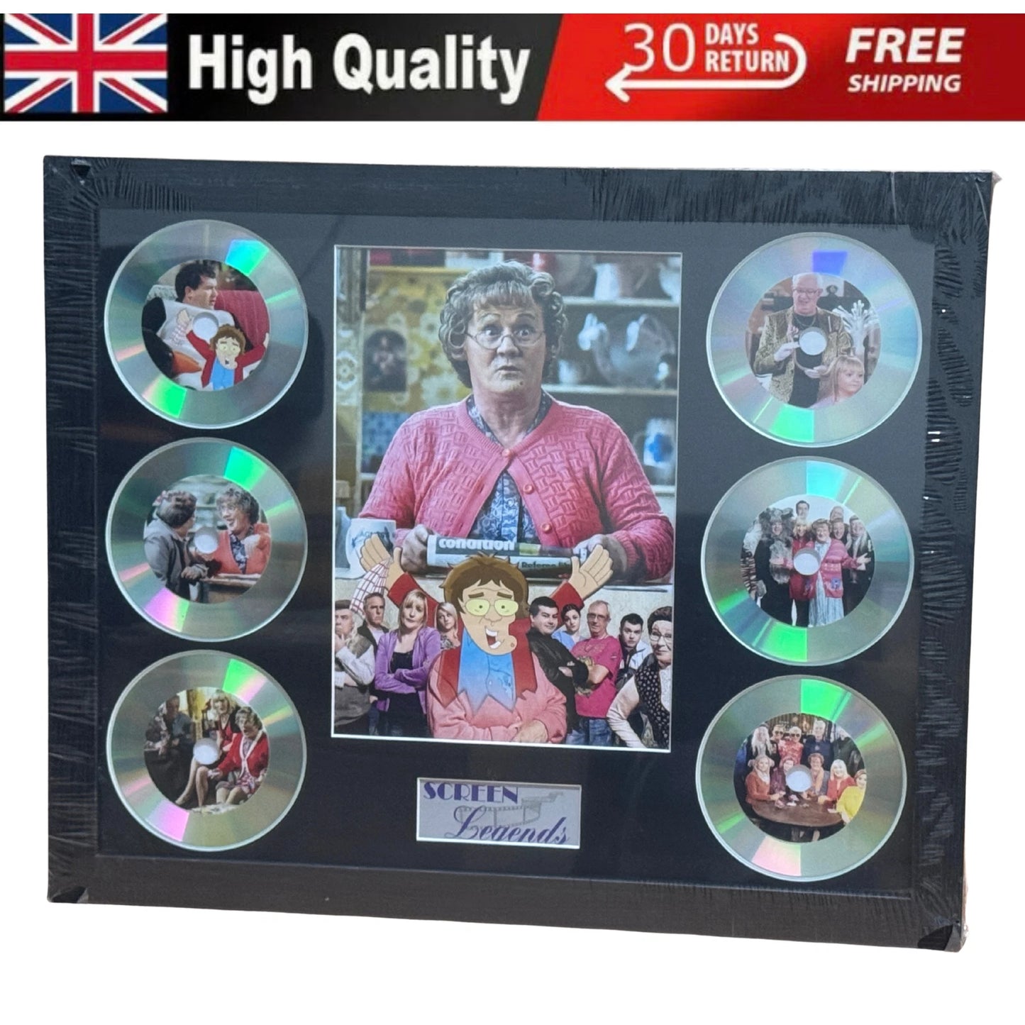 MRS BROWN’S BOYS FRAMED MEMORABILIA PICTURE DISC SET SCREEN LEGENDS TV COMEDY UK STCOK