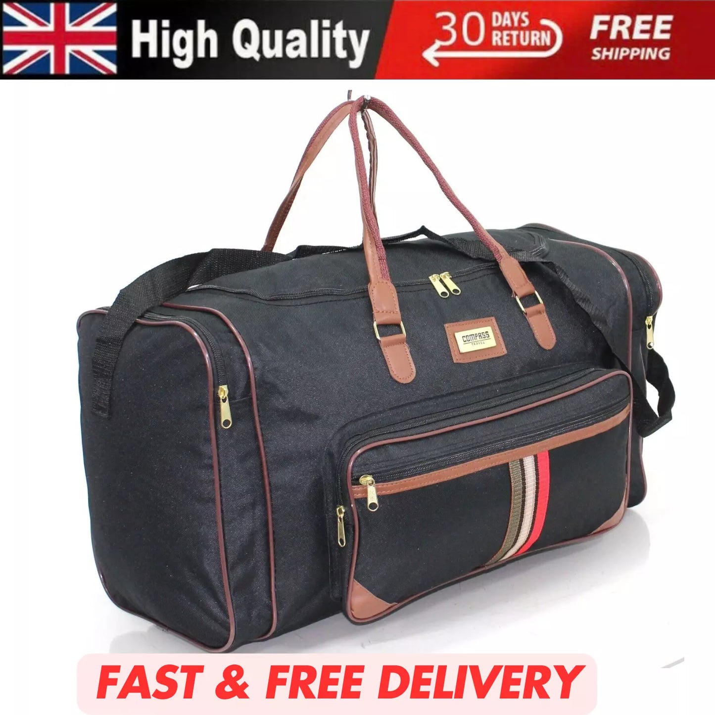 MENS EXTRA LARGE BIG SPORTS GYM HOLDALL BAG TRAVEL WORK CABIN BARREL DUFFLE BAG