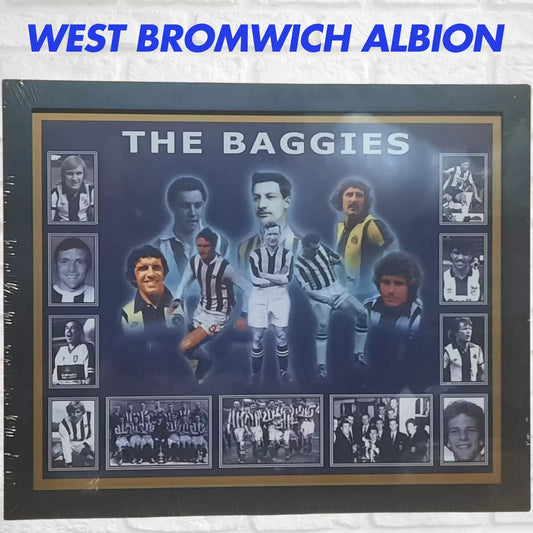 WEST BROMWICH ALBION FC "THE BAGGIES" LEGENDS FRAMED PICTURE - ICONIC TRIBUTE UK STOCK