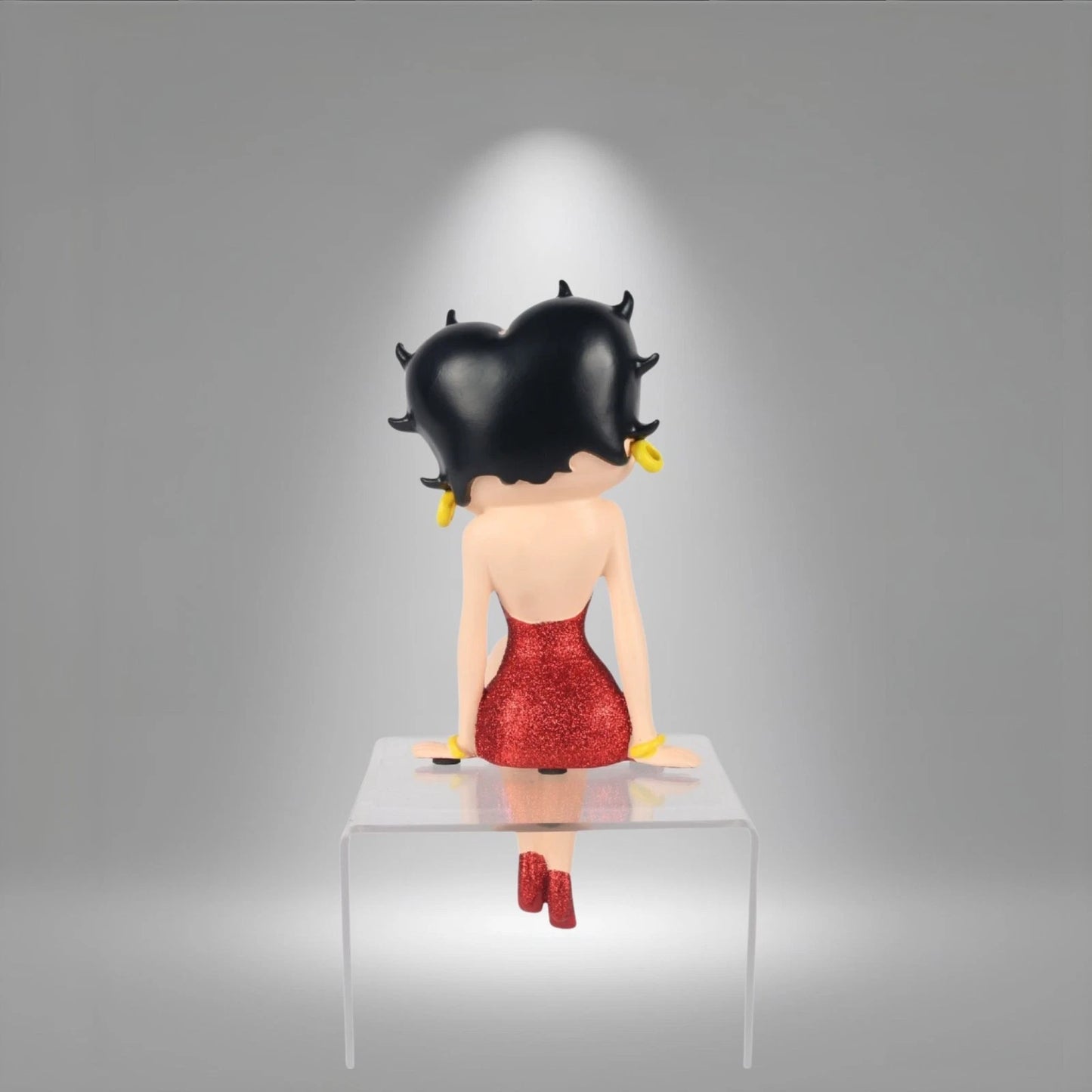 NEW BETTY BOOP SHELF SITTER RED DRESS FIGURINE VINTAGE ORNAMENT GIFT COLLECTIBLE