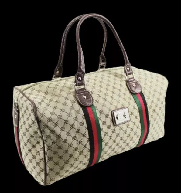 UNISEX GIFT DESIGNER HOLDALL GYM LUGGAGE DUFFEL CABIN TRAVEL CROSS BODY BAG UK STOCK
