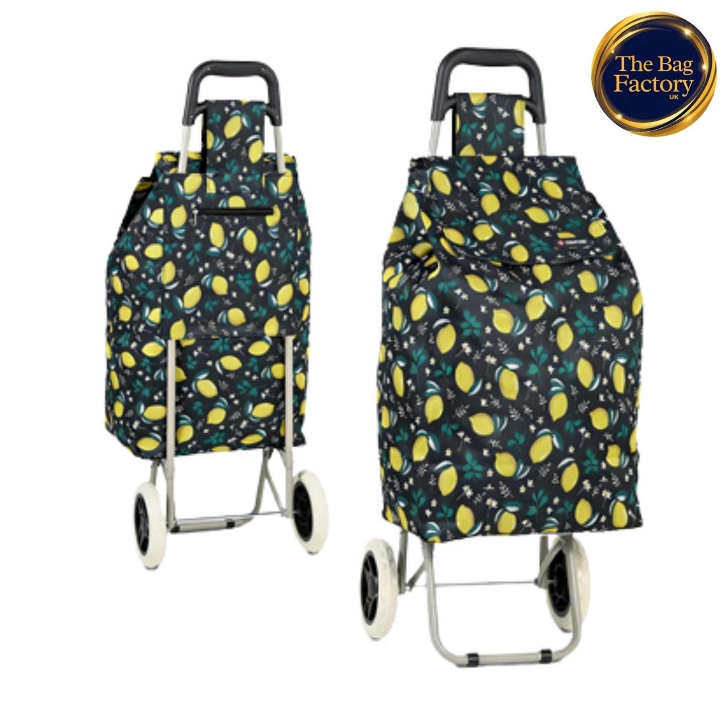 50L LARGE SHOPPING TROLLEY BIG WHEELS FOLDABLE GROCERY CART HEAVY DUTY BAG UK STOCK