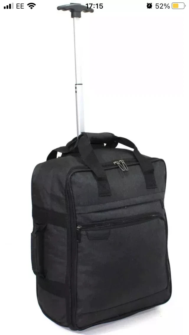 CABIN TROLLEY BAG RYANAIR UNDER SEAT TRAVEL BAG HAND LUGGAGE SUITCASE UK STOCK