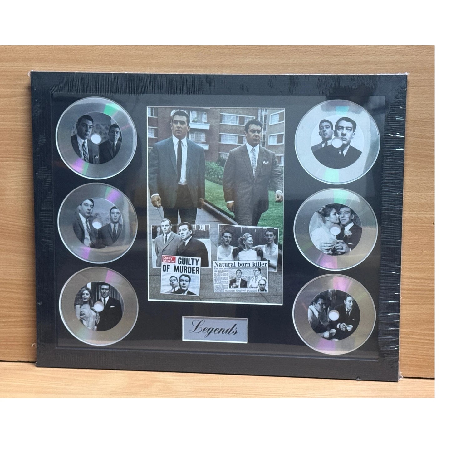 KRAY TWINS FRAMED MEMORABILIA PICTURE PRESENTATION DISC SET EAST END LEGENDS UK STOCK