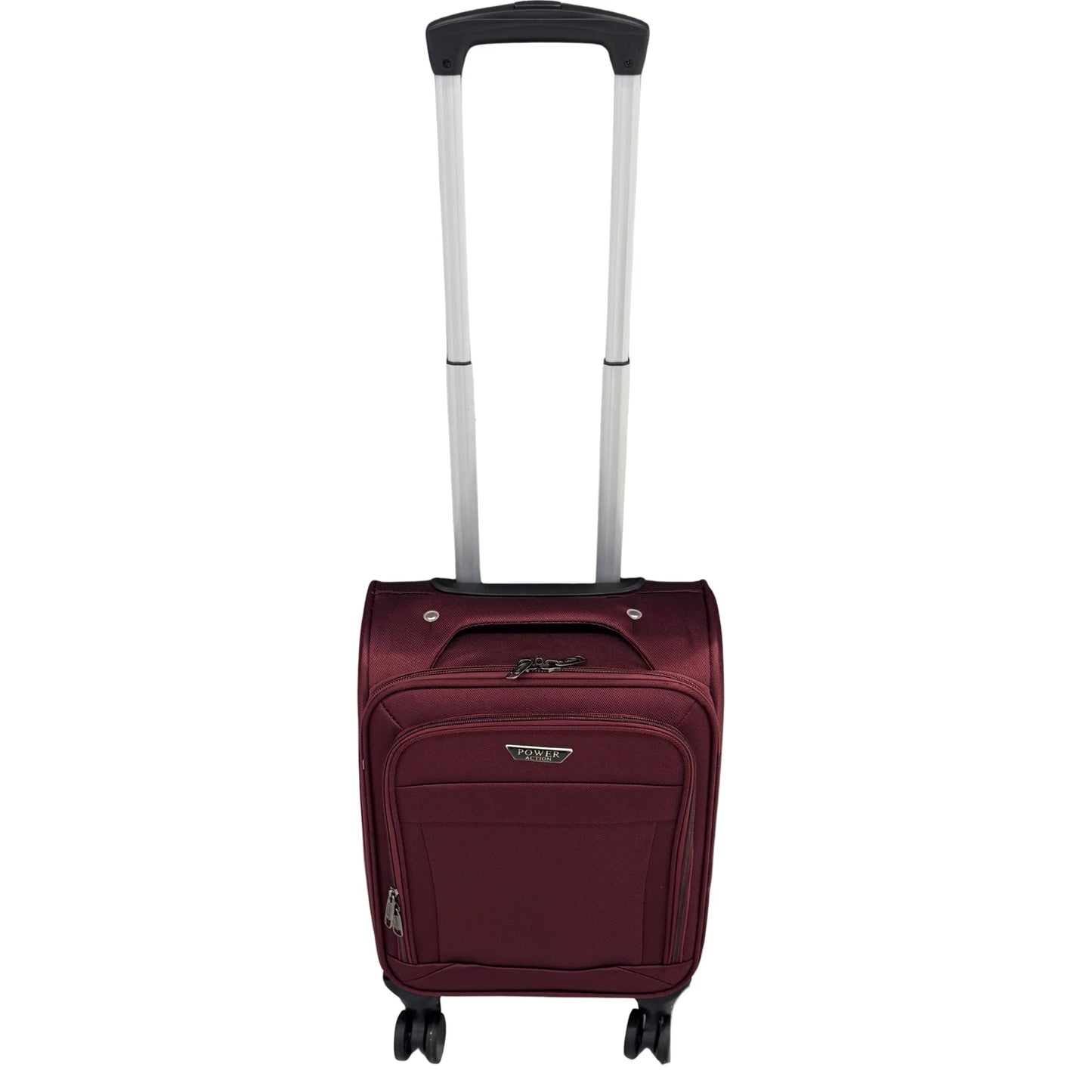 Ryanair Fits 52x34x20cm Cabin Suitcase 4 Wheel soft Carry Travel Luggage Bag UK STOCK