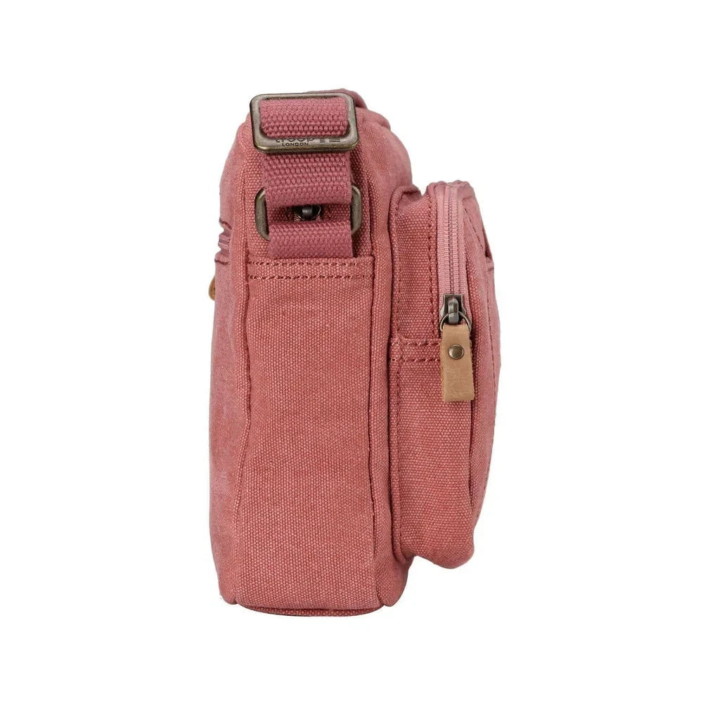TROOP LONDON TRP0235 CLASSIC CANVAS CROSSBODY SHOULDER BAG