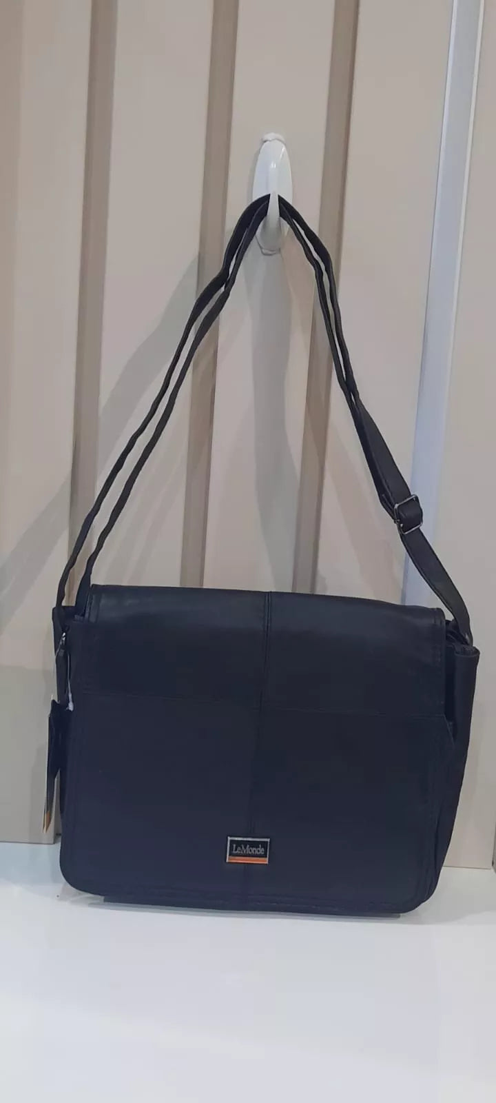 NEW WOMEN'S GENUINE REAL LEATHER SHOULDER BAG MULTI POCKETS HANDBAG LT08 UK STOCK
