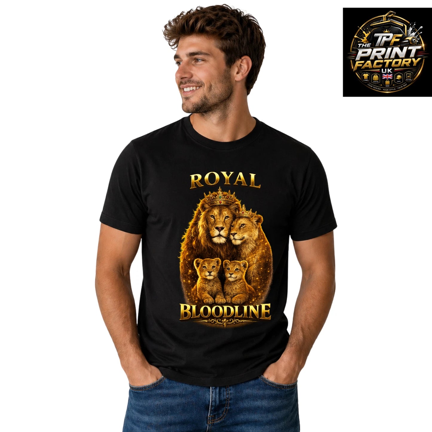 KING LION FAMILY GRAPHIC T-SHIRT – PREMIUM URBAN STREETWEAR EDITION FOR MEN