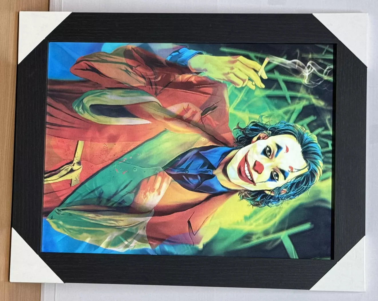 JOKER 3D FRAMED PICTURE - 3 ICONIC IMAGES IN 1 FRAME - COMIC VILLAIN ART PIECE UK STOCK