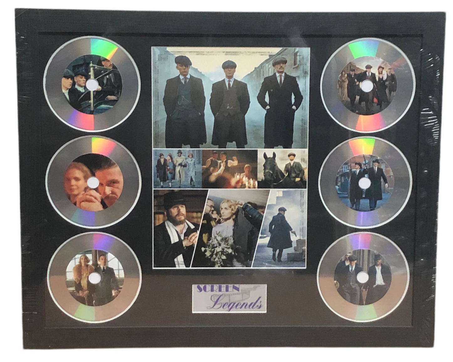 PEAKY BLINDERS MEMORABILIA FRAMED PICTURE PRESENTATION DISC SET SCREEN LEGENDS