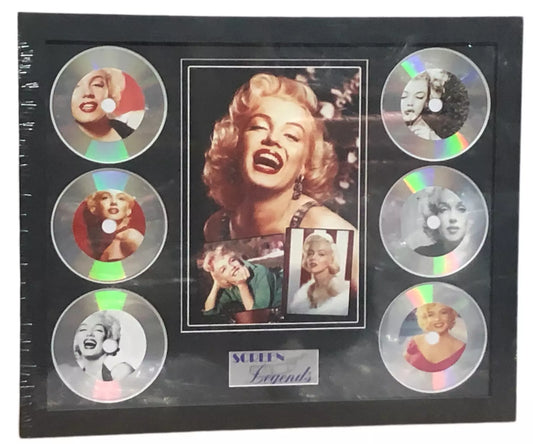 MARILYN MONROE MEMORABILIA FRAMED PICTURE PRESENTATION DISCSET LEGENDS OF MUSIC UK STOCK