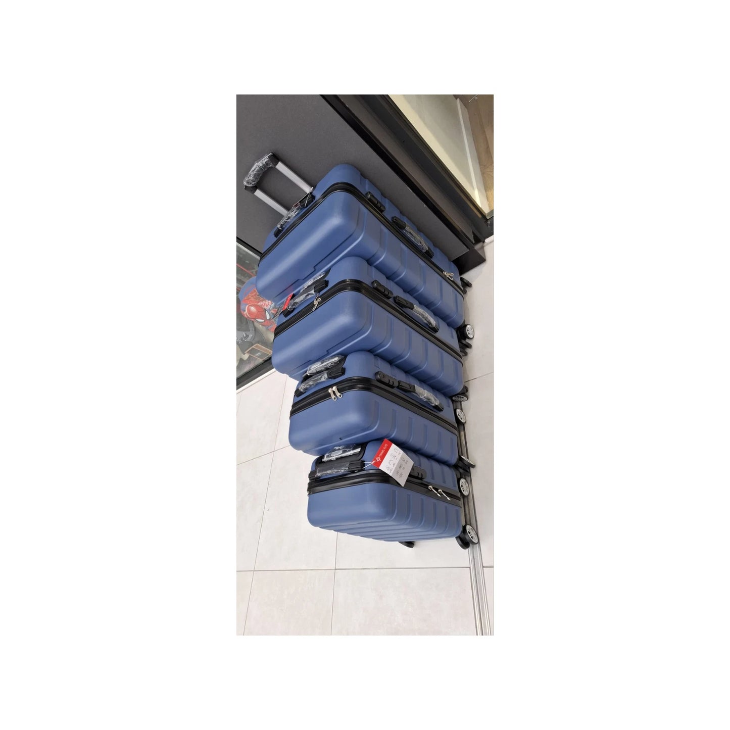 4 Wheel Hard Shell Luggage Set ABS Suitcases Large Medium Cabin Lightweight UK STOCK